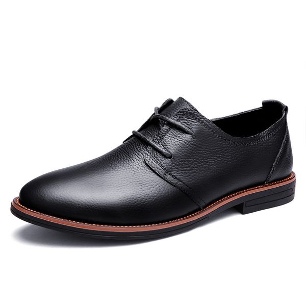 goxpacer spring autumn formal shoes men lacing flat heel vintage business real leather shoes male low cut fashion comfortable, Black
goxpacer spring autumn formal shoes men lacing flat heel vintage business real leather shoes male low cut fashion comfortable, Black