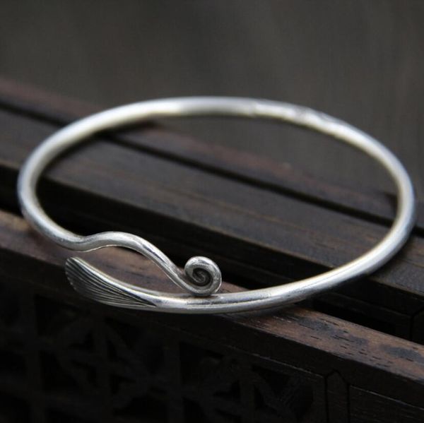 luxury jewelry s999 sterling silver bracelets open simple bangles for women classic fashion of shipping, Black
luxury jewelry s999 sterling silver bracelets open simple bangles for women classic fashion of shipping, Black