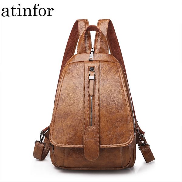 atinfor anti theft women leather backpacks purse female shoulder bag travel small chest backpack lady
atinfor anti theft women leather backpacks purse female shoulder bag travel small chest backpack lady