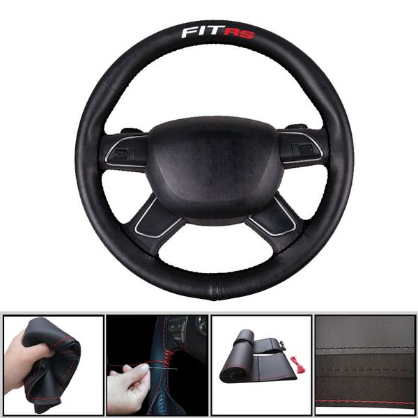 38см рулевого колеса автомобиля оплетка крышка с иглы и нити для fit r s кожаный сшивание автотентами люкс
38см рулевого колеса автомобиля оплетка крышка с иглы и нити для fit r s кожаный сшивание автотентами люкс