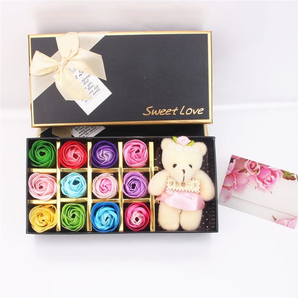 rose soap flower 18pcs/12pcs with bear creative gradient simulation rose for wedding for women valentine's day gift 16 styles 
rose soap flower 18pcs/12pcs with bear creative gradient simulation rose for wedding for women valentine's day gift 16 styles