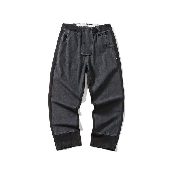19 зима японский бренд моды цвет соответствия случайные джинсы мужские молодежные рыхлый небольшие прямые брюки харлан, Black 
19 зима японский бренд моды цвет соответствия случайные джинсы мужские молодежные рыхлый небольшие прямые брюки харлан, Black