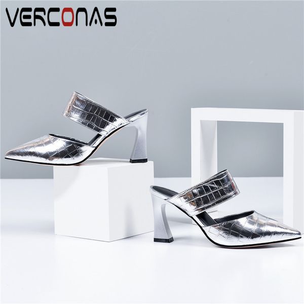 verconas женщины 2020 мода мулы натуральная кожа высокое качество острым носом толстый каблук тапочки сандалии на высоком каблуке обувь женщ, Black
verconas женщины 2020 мода мулы натуральная кожа высокое качество острым носом толстый каблук тапочки сандалии на высоком каблуке обувь женщ, Black