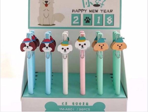new cute color dog gel pen cartoon stationery prize kawaii student pen office write sign black neutral 36pc/lot
new cute color dog gel pen cartoon stationery prize kawaii student pen office write sign black neutral 36pc/lot