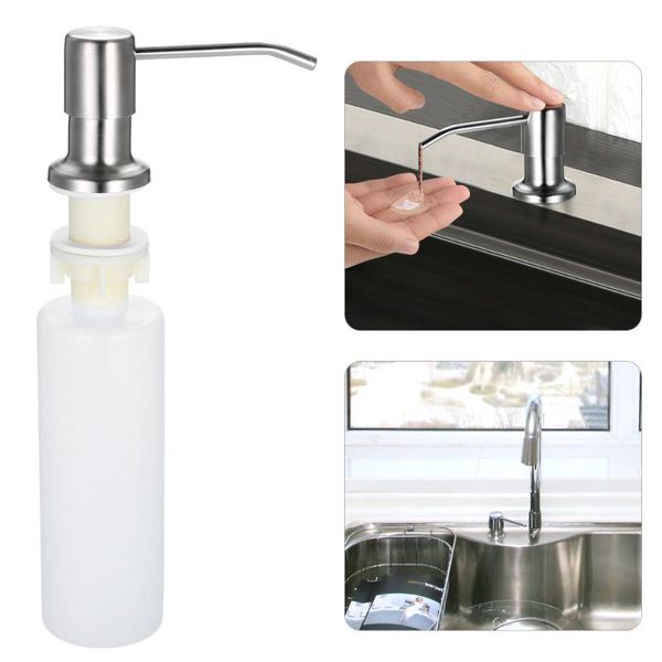300ml stainless steel soap dispenser kitchen sink soap dispenser hand liquid pump bottle easy installation for bathroom sink
300ml stainless steel soap dispenser kitchen sink soap dispenser hand liquid pump bottle easy installation for bathroom sink