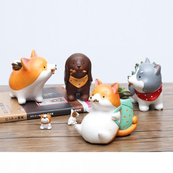 pastoral 1pc puppy resin planter for succulents decorative flower pot deskbonsai akita huskies dachshund home garden decoration
pastoral 1pc puppy resin planter for succulents decorative flower pot deskbonsai akita huskies dachshund home garden decoration
