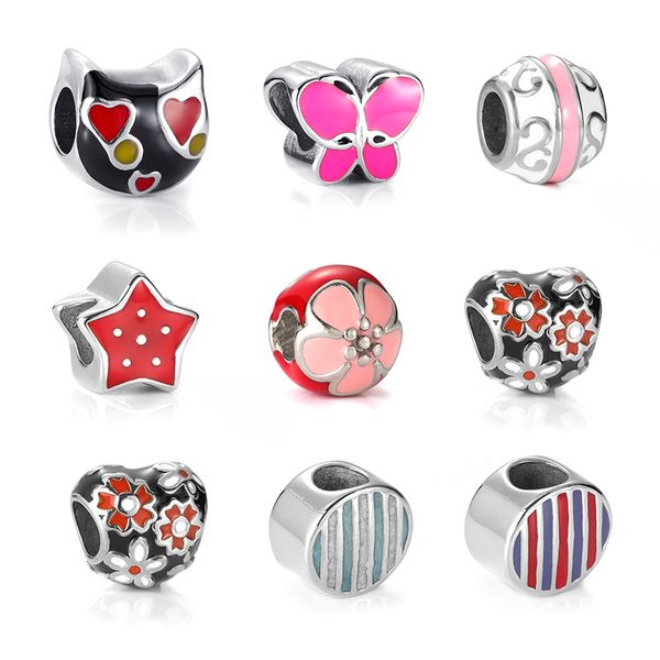 enamel beads painted stainless steel hole 4mm for women bracelet charms making european bead diy jewelry findings
enamel beads painted stainless steel hole 4mm for women bracelet charms making european bead diy jewelry findings