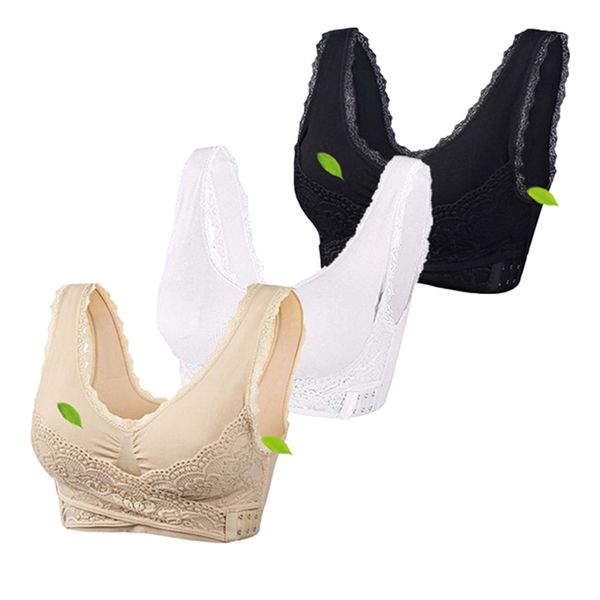 3pcs plus size lingerie lace solid color cross side buckle without rims gathered sports underwear sleep bra white beige black, Red;black
3pcs plus size lingerie lace solid color cross side buckle without rims gathered sports underwear sleep bra white beige black, Red;black