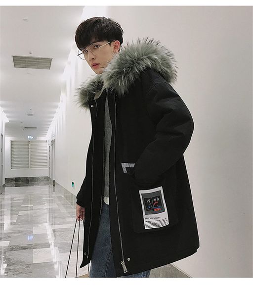 fashion mens winter jacket outerwear hooded designer plus size mens warm down jackets with zipper coats, Black
fashion mens winter jacket outerwear hooded designer plus size mens warm down jackets with zipper coats, Black