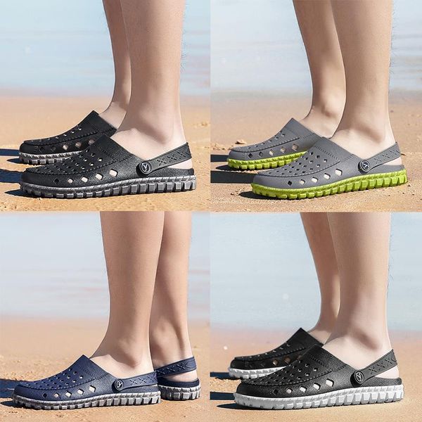 men's shoes sandals and slippers summer air breathable wading shoes outdoor wear personalized non-slip hole shoes garden sandals, Black
men's shoes sandals and slippers summer air breathable wading shoes outdoor wear personalized non-slip hole shoes garden sandals, Black