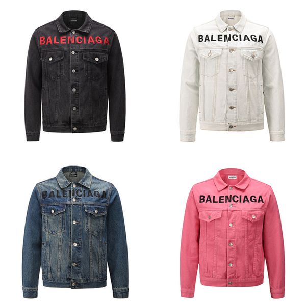originals fashion balen x denim collection jeans jackets hip hop ripped designer coats long sleeved jacket clothing, Blue;black
originals fashion balen x denim collection jeans jackets hip hop ripped designer coats long sleeved jacket clothing, Blue;black