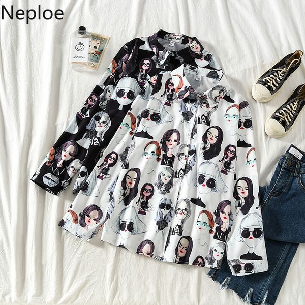 neploe cartoon shirts women character printing long sleeve button blusas turn down collar blouse chemisier femme 56200, White
neploe cartoon shirts women character printing long sleeve button blusas turn down collar blouse chemisier femme 56200, White