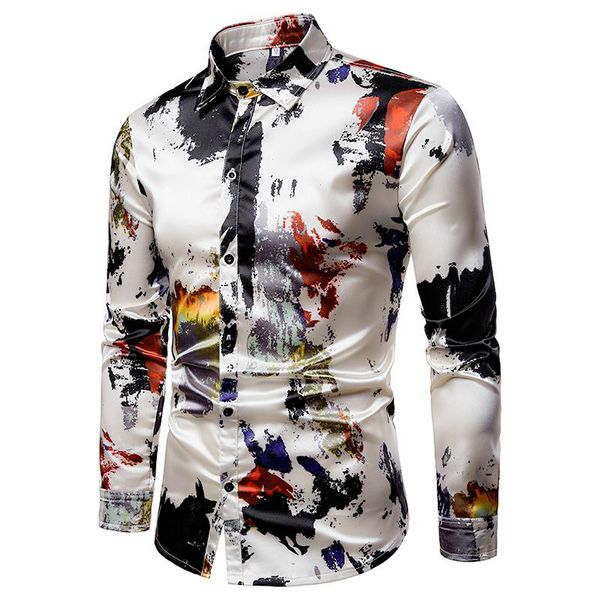blouse men's clothing slim fit hawaiian shirt hc men fashion 2019 new model shirts graffiti casual long sleeve camisa masculina, White;black
blouse men's clothing slim fit hawaiian shirt hc men fashion 2019 new model shirts graffiti casual long sleeve camisa masculina, White;black
