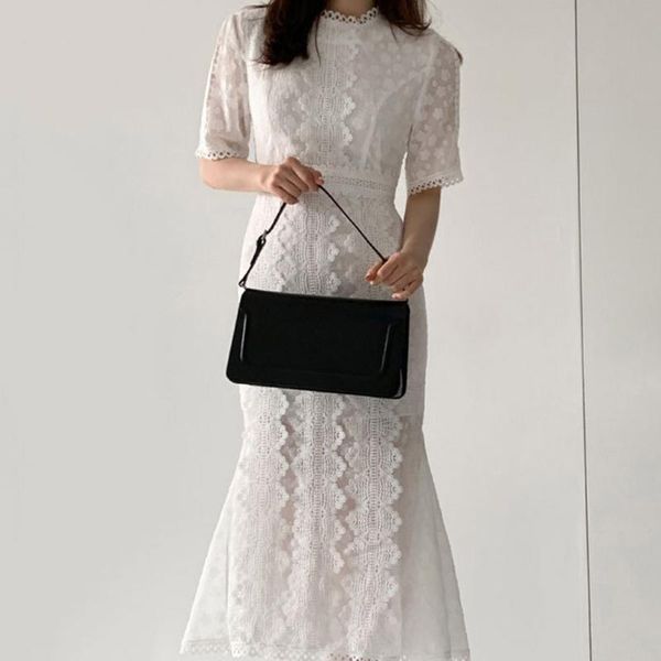 elegant lace women mermaid dress korean 2020 summer janpan short sleeve lady work dinner midi dress female robe vestiods, Black;gray
elegant lace women mermaid dress korean 2020 summer janpan short sleeve lady work dinner midi dress female robe vestiods, Black;gray