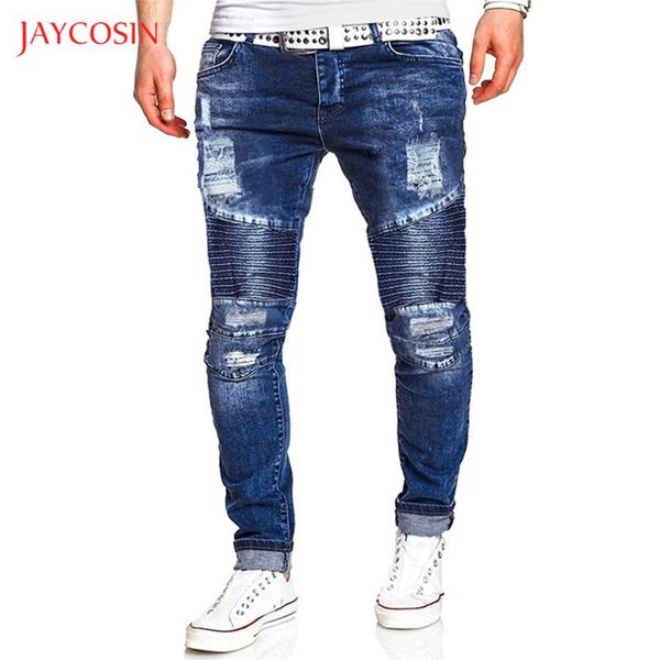 jaycosin denim men trousers 2020 casual fashion washed pleated ripped holes button regular pencil jeans pants blue slim fit
jaycosin denim men trousers 2020 casual fashion washed pleated ripped holes button regular pencil jeans pants blue slim fit