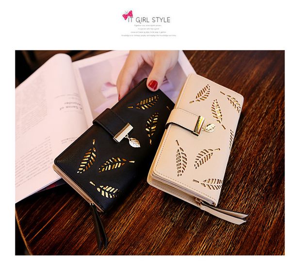 fdb multifunctional long wallet tree leaf shape hollow-carved design wallets multi-card credit card holder cash cell phone bag with zipper, Red;black
fdb multifunctional long wallet tree leaf shape hollow-carved design wallets multi-card credit card holder cash cell phone bag with zipper, Red;black