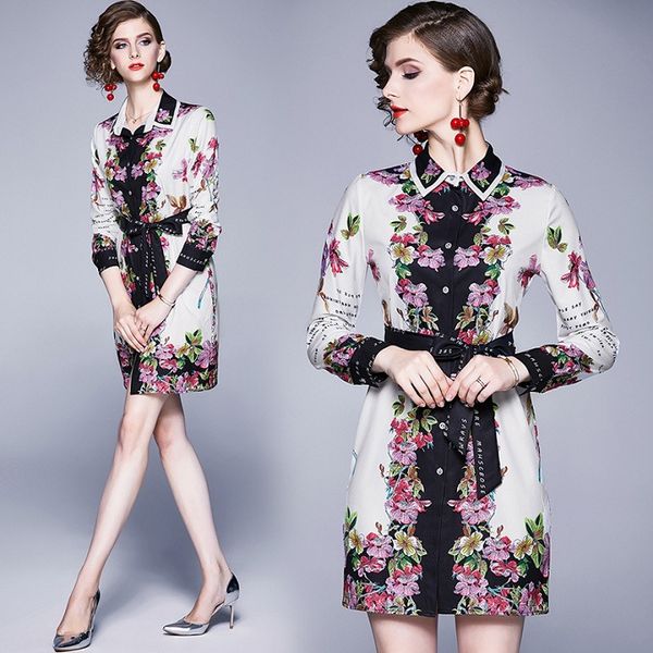 luxury floral long button shirts women runway printed long sleeve lapel neck elegant ladies designer shirt blouses casual office shirts, White
luxury floral long button shirts women runway printed long sleeve lapel neck elegant ladies designer shirt blouses casual office shirts, White