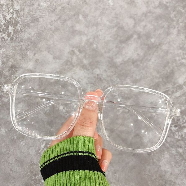 transparent color polygon transparent color large glasses frame large frame polygon glasses, Silver
transparent color polygon transparent color large glasses frame large frame polygon glasses, Silver