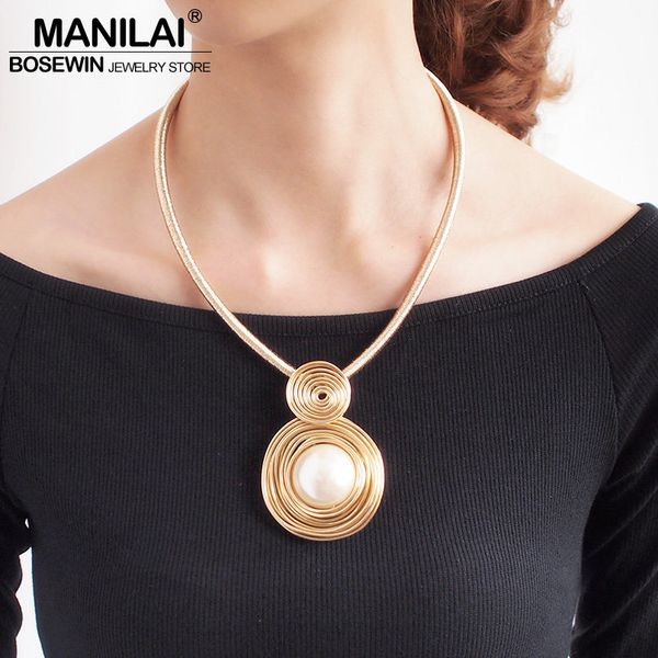 manilai simulated pearl chokers necklaces for women handmade rope chain bib collar maxi statement necklace jewelry, Golden;silver
manilai simulated pearl chokers necklaces for women handmade rope chain bib collar maxi statement necklace jewelry, Golden;silver
