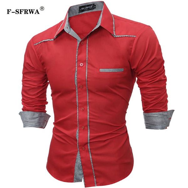 f-sfrwa 2019 men's shirt long sleeve plaid patchwork shirts mens dress shirt slim casual checks shirts large size xxxl, White;black
f-sfrwa 2019 men's shirt long sleeve plaid patchwork shirts mens dress shirt slim casual checks shirts large size xxxl, White;black