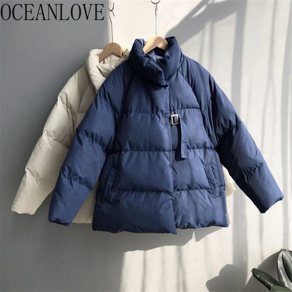 oceanlove solid warm parkas korean stand collar thick winter jacket women 2019 fashion casual student coat chaqueta mujer 13396, Black
oceanlove solid warm parkas korean stand collar thick winter jacket women 2019 fashion casual student coat chaqueta mujer 13396, Black