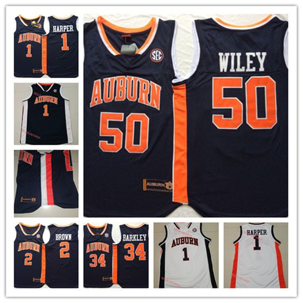 mens ncaa 2019 final four basketball jersey 1 jared harper 2 bryce brown 50 austin wiley 34 charles barkley jersey, Black
mens ncaa 2019 final four basketball jersey 1 jared harper 2 bryce brown 50 austin wiley 34 charles barkley jersey, Black