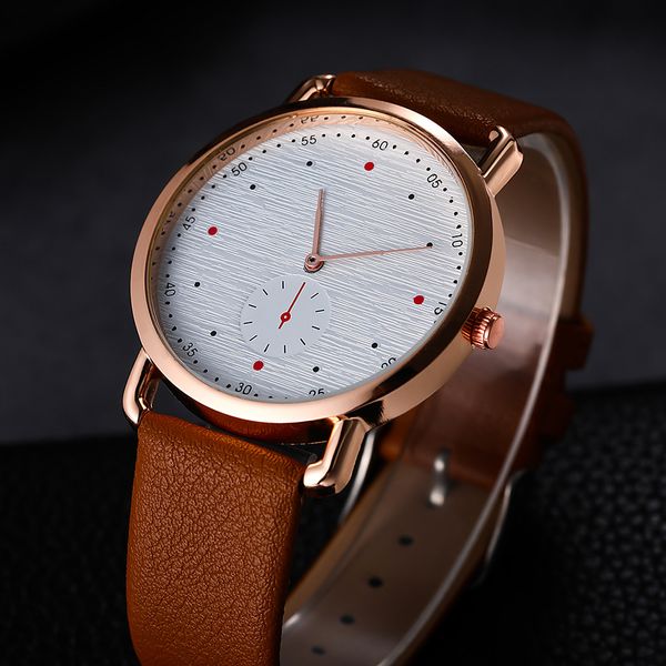 classic fashion simple no digital scale false single eye mesh belt men's watch, Slivery;brown
classic fashion simple no digital scale false single eye mesh belt men's watch, Slivery;brown