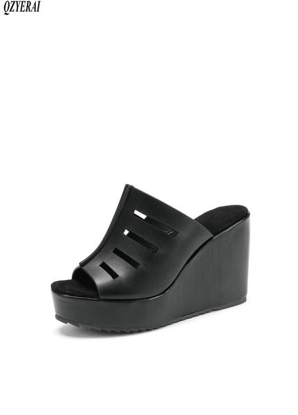 new spring summer women's slippers wedges fish mouth sandals outdoor party women's shoes size 34-45, Black
new spring summer women's slippers wedges fish mouth sandals outdoor party women's shoes size 34-45, Black