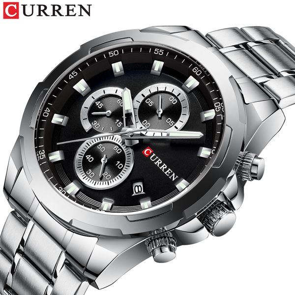 brand curren watches men sport wristwatch fashion business analog quartz watch male clock chronograph stainless steel watch, Slivery;brown
brand curren watches men sport wristwatch fashion business analog quartz watch male clock chronograph stainless steel watch, Slivery;brown