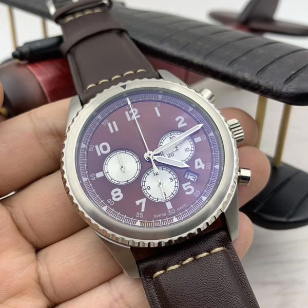 авиатор 8 b01 кварцевый хронограф мужские часы 46mm серебристый корпус кофе циферблат luminous наручные часы с коричневыми кожаный ремешок, Slivery;brown
авиатор 8 b01 кварцевый хронограф мужские часы 46mm серебристый корпус кофе циферблат luminous наручные часы с коричневыми кожаный ремешок, Slivery;brown