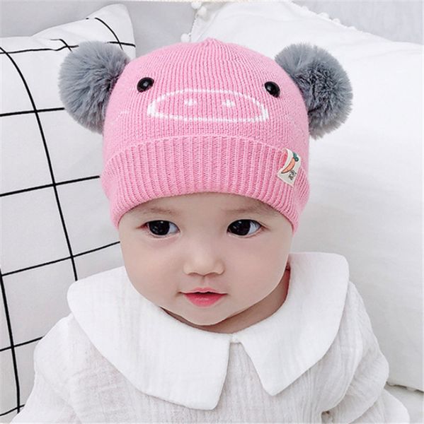 2019 lovely newborn baby girls cartoon pig hats winter autumn knit acrylic hats pompom sweet hat head caps knitted warm, Yellow
2019 lovely newborn baby girls cartoon pig hats winter autumn knit acrylic hats pompom sweet hat head caps knitted warm, Yellow