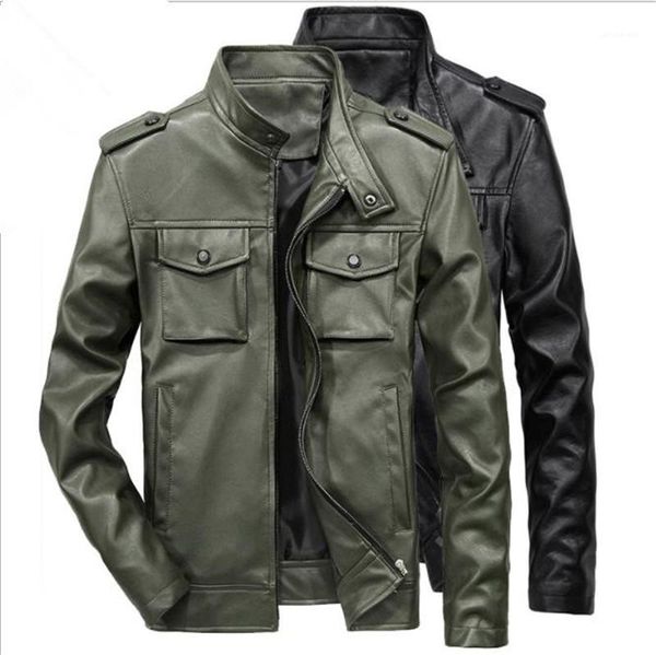 pu jackets fashion stand collar mens coats autumn mens cargo outerwear with zipper mens designer solid, Black;brown
pu jackets fashion stand collar mens coats autumn mens cargo outerwear with zipper mens designer solid, Black;brown