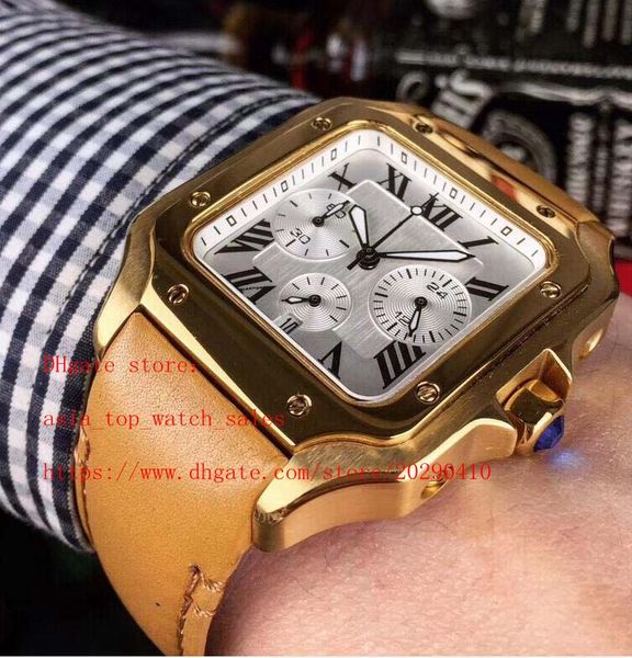 2020 version 5 style w142043 xx 100 w142314 xx 100 dial 40mm japan multi-function vk quartz chronograph watch leisure men's watches, Slivery;brown
2020 version 5 style w142043 xx 100 w142314 xx 100 dial 40mm japan multi-function vk quartz chronograph watch leisure men's watches, Slivery;brown