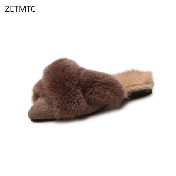 winter slippers womans shoes short plush patchwork flock pointed cute shoes outside winter fur slides fluffy slippers, Black
winter slippers womans shoes short plush patchwork flock pointed cute shoes outside winter fur slides fluffy slippers, Black