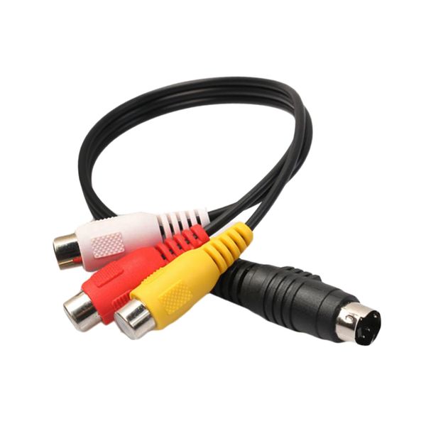 1x 4 pin s-video to 3 rca tv av female audio video adapter cable cord for lappc computer projectors
1x 4 pin s-video to 3 rca tv av female audio video adapter cable cord for lappc computer projectors