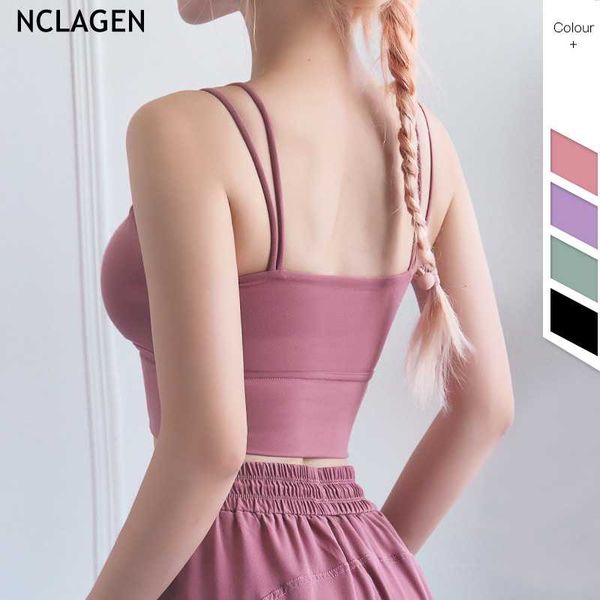nclagen double suspender stretchy tank sports women three-dimensional cup back yoga bra gym sport workout running, White;black
nclagen double suspender stretchy tank sports women three-dimensional cup back yoga bra gym sport workout running, White;black