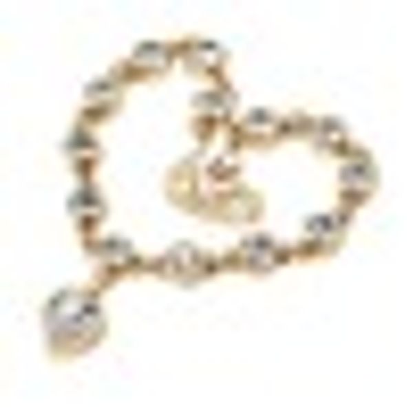 fatpig elegant gold with silver color women female chic heart drop crystal wrist chain bangle bracelets wedding party, Black
fatpig elegant gold with silver color women female chic heart drop crystal wrist chain bangle bracelets wedding party, Black