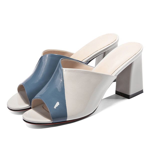 pgxxzlx women's sandals colorblock patent leather high heels sandals women large size summer fish mouth shoes female slippers, Black
pgxxzlx women's sandals colorblock patent leather high heels sandals women large size summer fish mouth shoes female slippers, Black