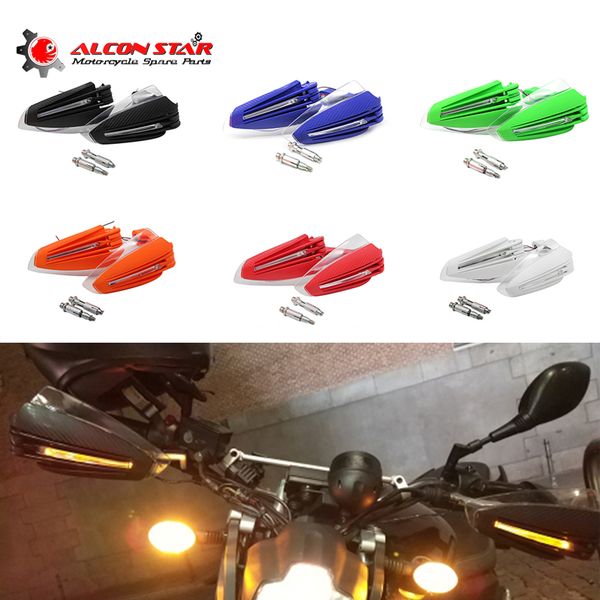 alconstar- 7/8" 22mm motorcycle hand guards with led turn signal light carbon hand protectors for for duke
alconstar- 7/8" 22mm motorcycle hand guards with led turn signal light carbon hand protectors for for duke