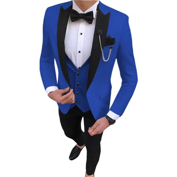 men's suits & blazers black shawl lapel royal blue wedding for mens elegant slim fit 3 pieces jacket with pants men suit 2021 smoking b, White;black
men's suits & blazers black shawl lapel royal blue wedding for mens elegant slim fit 3 pieces jacket with pants men suit 2021 smoking b, White;black