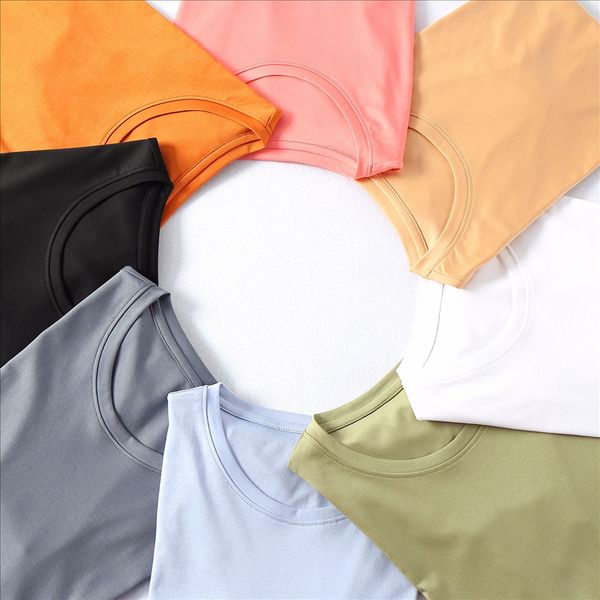 summer 2020 multi-piece basic all-match 70 double-sided mercerized cotton round collar t-shirt mercerized cotton short-sleeved t-shirt femal, White
summer 2020 multi-piece basic all-match 70 double-sided mercerized cotton round collar t-shirt mercerized cotton short-sleeved t-shirt femal, White