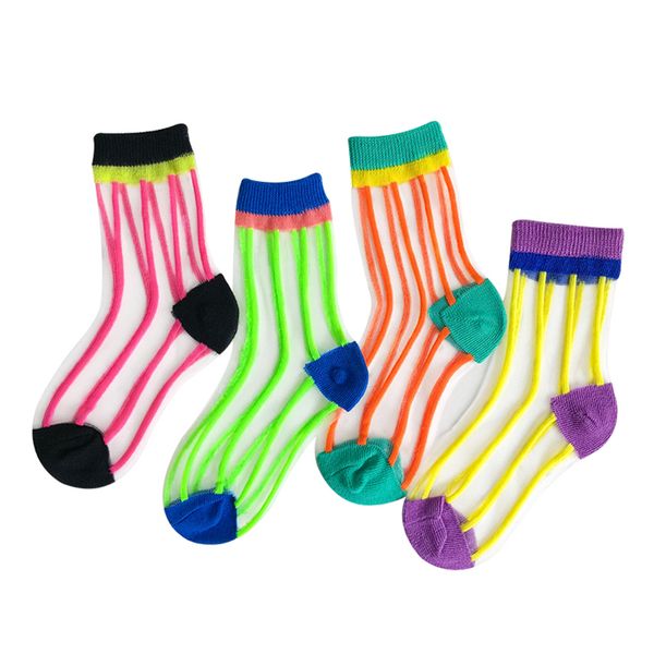 kids crystal sock child short cotton baby cute summer sock for girls boys breathable thin toddler fluorescence transparent socks, Pink;yellow
kids crystal sock child short cotton baby cute summer sock for girls boys breathable thin toddler fluorescence transparent socks, Pink;yellow