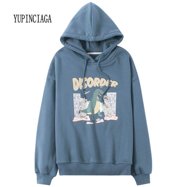 yupinciaga thick hoodies cute cartoon dinosaur printed sweatshirt women's clothes hooded plus velvet warm drawstring pullover, Black
yupinciaga thick hoodies cute cartoon dinosaur printed sweatshirt women's clothes hooded plus velvet warm drawstring pullover, Black