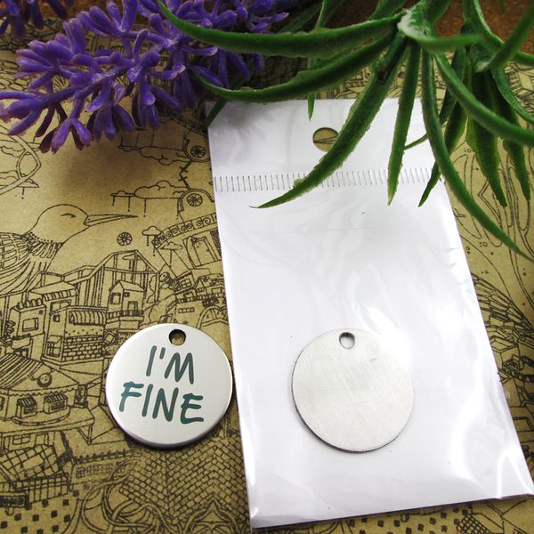 40pcs--"i'm fine"stainless steel charms more style for choosing diy charms pendants for necklace, Bronze;silver
40pcs--"i'm fine"stainless steel charms more style for choosing diy charms pendants for necklace, Bronze;silver