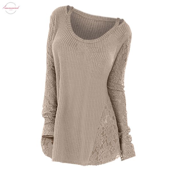 plus size long sleeves lace cap sleeve panel cutout women t shirt fall spring o neck long t shirt ladies tees, White
plus size long sleeves lace cap sleeve panel cutout women t shirt fall spring o neck long t shirt ladies tees, White