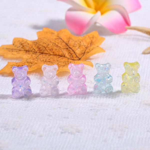 20pcs 16*10mm resin charms flatback gummy bear glitter cabochons for necklace pendant earring diy making, Silver
20pcs 16*10mm resin charms flatback gummy bear glitter cabochons for necklace pendant earring diy making, Silver