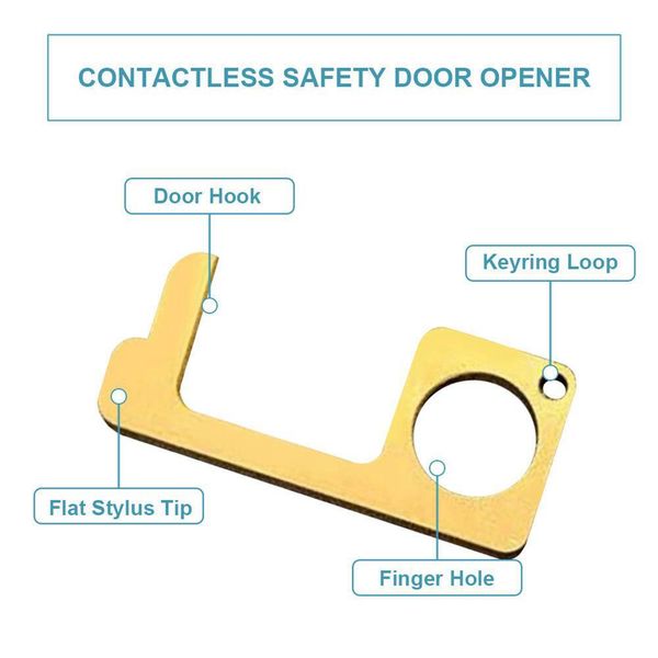 20pcs edc door opener no-touch door opener contactless press elevator button non-contact handheld brass edc keychain pusher easy to carry
20pcs edc door opener no-touch door opener contactless press elevator button non-contact handheld brass edc keychain pusher easy to carry