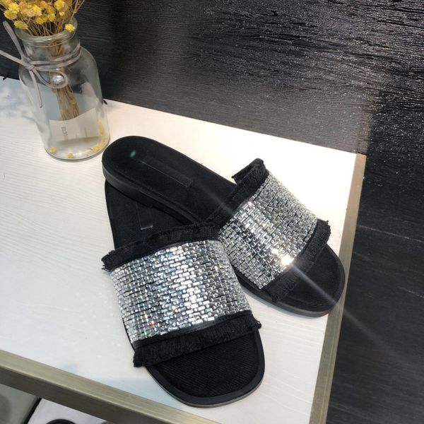 shoes women crystal mules summer new slippers zapatos de mujer rhinestone chaussures femme bling ladies casual footware tassel, Black
shoes women crystal mules summer new slippers zapatos de mujer rhinestone chaussures femme bling ladies casual footware tassel, Black
