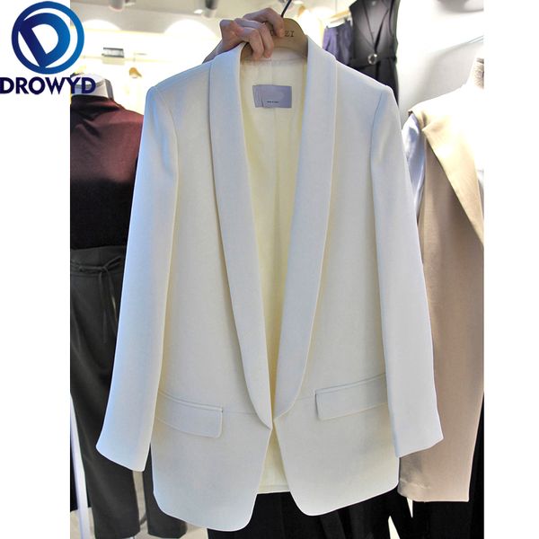 women black blazers 2020 beautiful fashion lady office pockets jackets suit coat casual loose long sleeve formal work blazer, White;black
women black blazers 2020 beautiful fashion lady office pockets jackets suit coat casual loose long sleeve formal work blazer, White;black