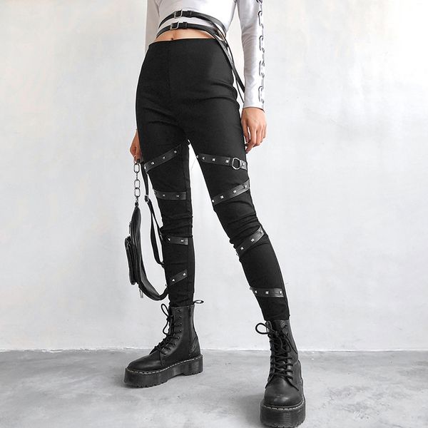 goth dark pencil pants women fashion eyelet pu strap patchwork trousers high waist skinny streetwear cool chic female 2019 pants, Black;white
goth dark pencil pants women fashion eyelet pu strap patchwork trousers high waist skinny streetwear cool chic female 2019 pants, Black;white
